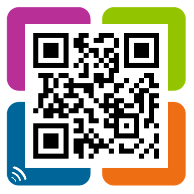 Example of a generated QR code