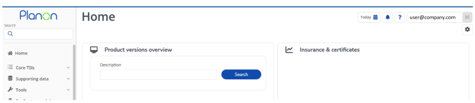 The user's email address displayed as the logged on account