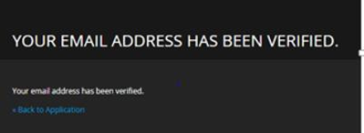 Confirmation message