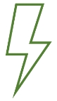 Green lightning bolt