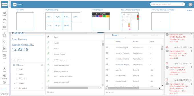 New dashboard options