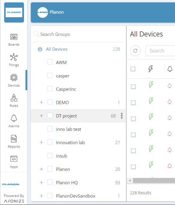 Portal screen showing the three vertical dots behind a device.