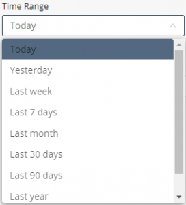 Time range selection