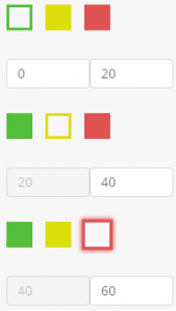 Color selection ranges