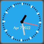 Clock widget (analog)