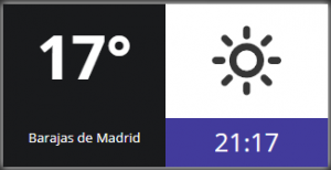 Weather widget (clock)