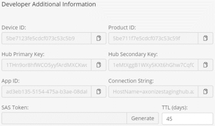 Overview of the developer additional information