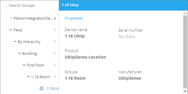 Properties & Settings widget