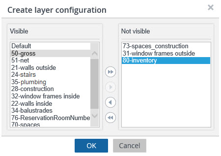 screen capture of Create layer configuration menu