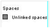 screen capture of unlinked spaces check box with gray color