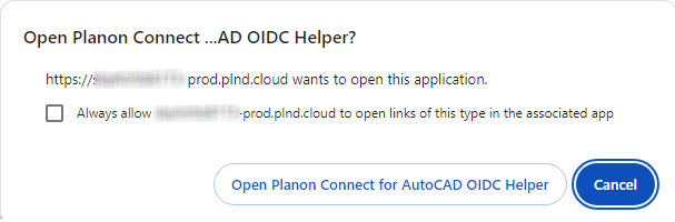 Open AutoCAD OIDC Helper