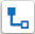 Button displaying two related items