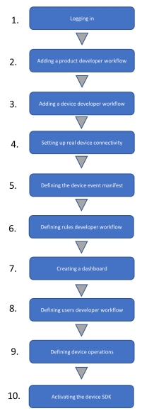 Developer workflow steps