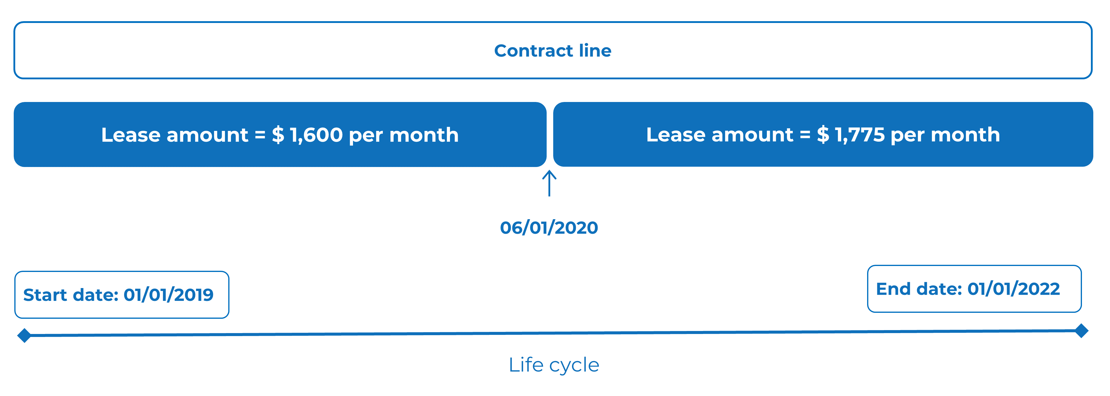 Diagram of lifecycle and reference date