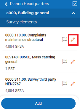 Screen capture of edit icon in survey elements page