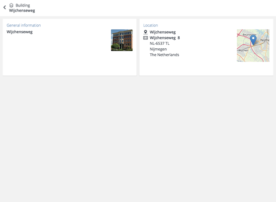 Screen capture of Property information blocks