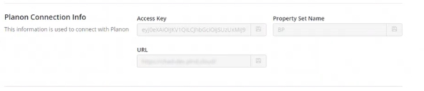 Planon connection info