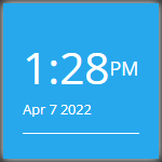 Clock widget (digital)