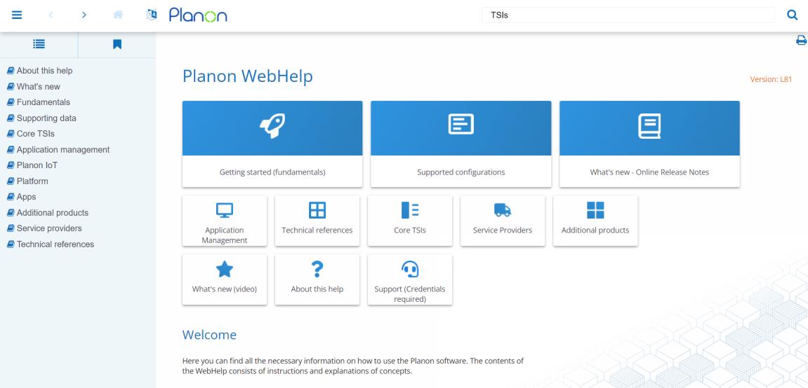 The WebHelp home page