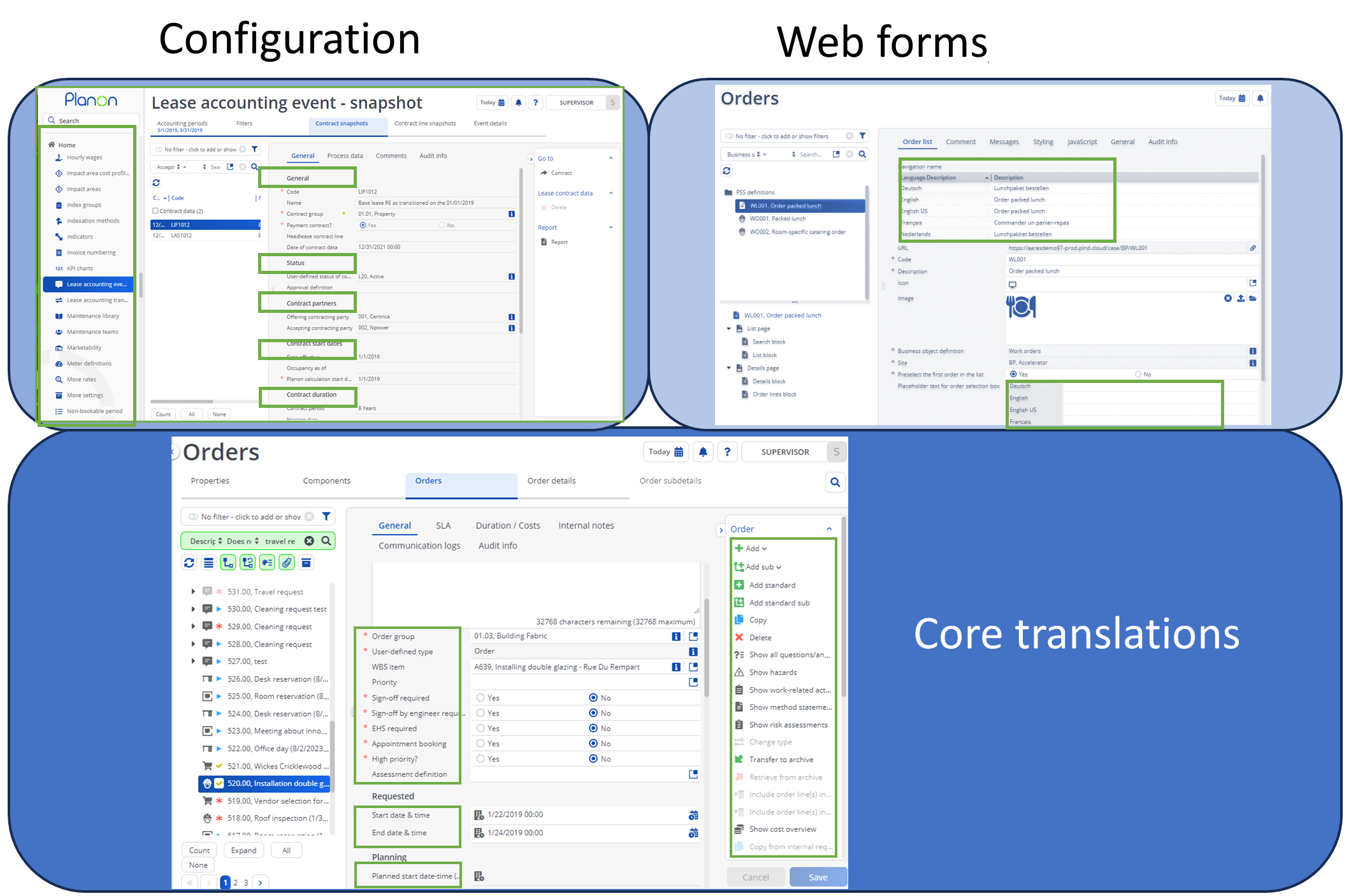 Application translations